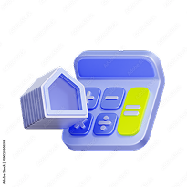 電卓の3Dイラスト