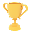 優勝カップの3Dイラスト